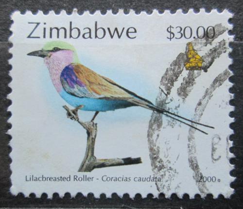 Poštová známka Zimbabwe 2000 Mandelík fialovoprsý Mi# 670