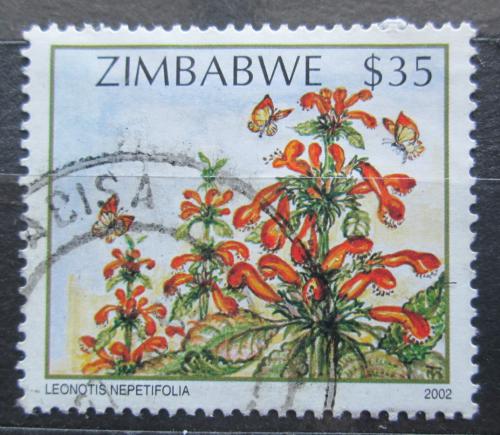 Poštová známka Zimbabwe 2002 Leonotis nepetifolia Mi# 743