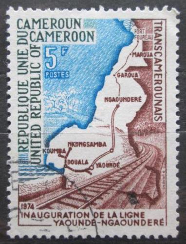 Poštová známka Kamerun 1974 Mapa Mi# 769