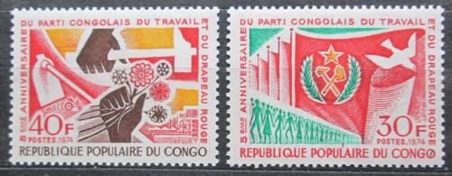 Poštové známky Kongo 1974 Rùzná výroèie Mi# 451-52