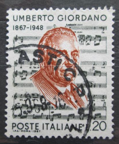 Potov znmka Taliansko 1967 Umberto Giordano, skladatel Mi# 1241 - zvi obrzok