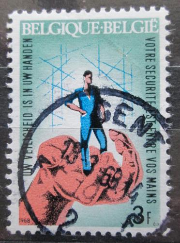Poštová známka Belgicko 1968 Ochrana pøed pracovními úrazy Mi# 1500