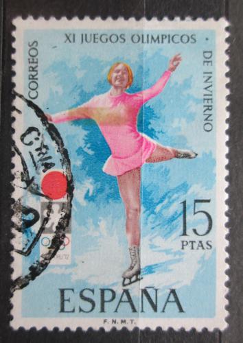 Poštová známka Španielsko 1972 ZOH Sapporo, krasobruslení Mi# 1970