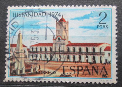 Poštová známka Španielsko 1974 Vládní budova v Buenos Aires Mi# 2109