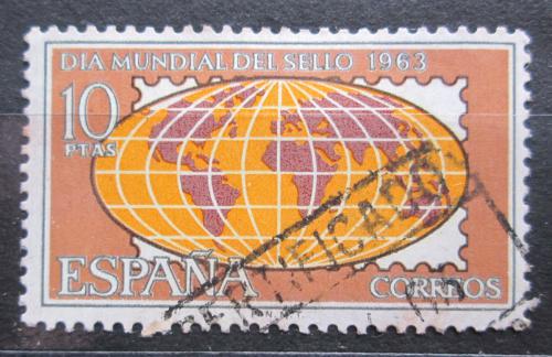 Poštová známka Španielsko 1963 Mapa svìta Mi# 1398