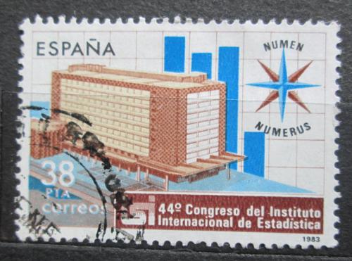 Poštová známka Španielsko 1983 Institut statistiky v Madridu Mi# 2603