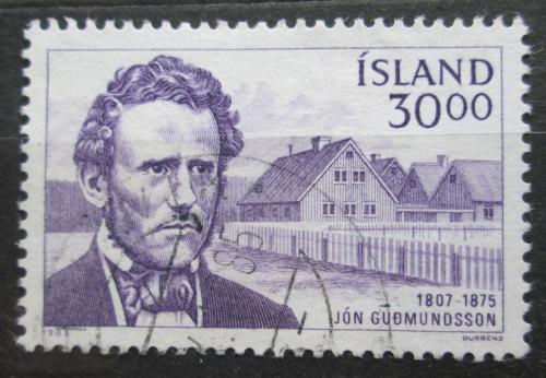 Potov znmka Island 1985 Jn Gudmundsson, politik Mi# 640 - zvi obrzok