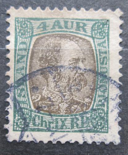 Poštová známka Island 1902 Krá¾ Christian IX, služobná Mi# 18