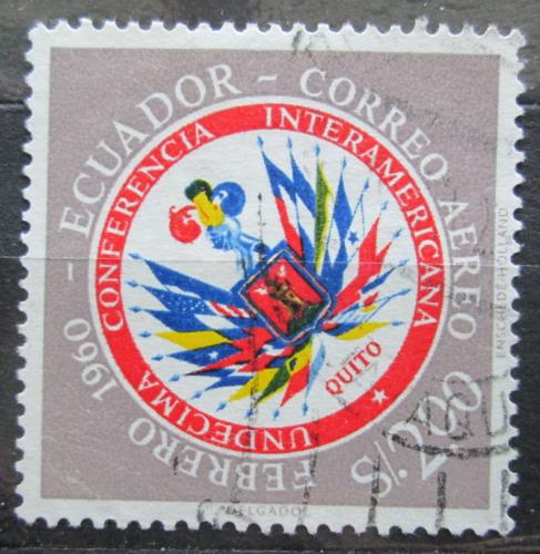 Poštová známka Ekvádor 1960 Vlajky Mi# 1019