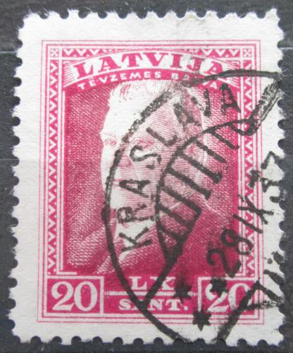 Poštová známka Lotyšsko 1937 Prezident Karlis Ulmanis Mi# 256