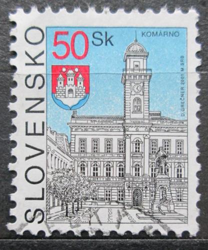Poštová známka Slovensko 2001 Radnice v Komárnu Mi# 393