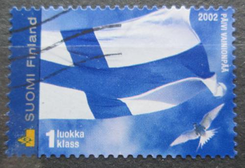 Poštová známka Fínsko 2002 Štátna vlajka Mi# 1601