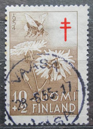 Poštová známka Fínsko 1954 Èmelák hájový Mi# 434