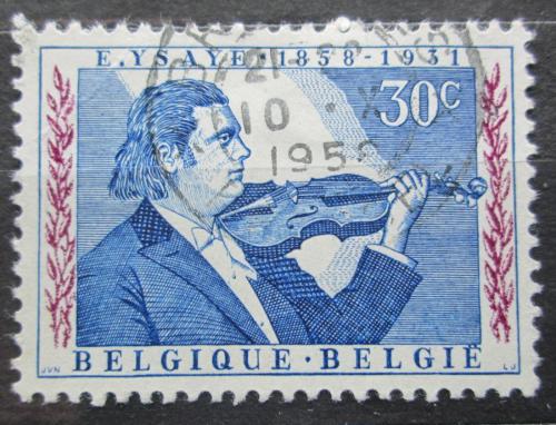 Poštová známka Belgicko 1958 Eugène-Auguste Ysaye, houslista Mi# 1116