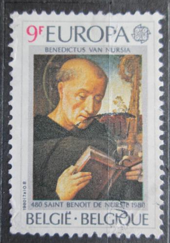 Poštová známka Belgicko 1980 Európa CEPT, Benedikt z Nursie Mi# 2023