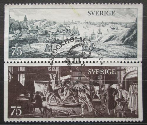 Poštová známka Švédsko 1972 Umenie Mi# 770-71
