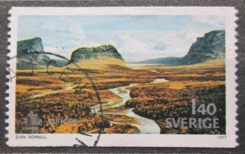 Poštová známka Švédsko 1977 Európa CEPT, NP Sarek Mi# 990
