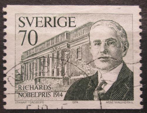 Poštová známka Švédsko 1974 Theodore William Richards, chemik Mi# 887