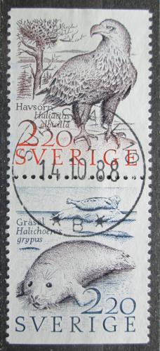 Poštové známky Švédsko 1988 Fauna Mi# 1479-80