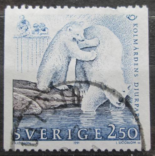 Poštová známka Švédsko 1991 ¼adový medvede Mi# 1666