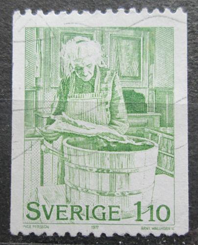 Poštová známka Švédsko 1977 Vianoce Mi# 1009 C