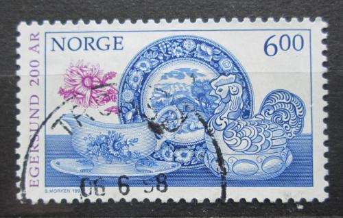 Poštová známka Nórsko 1998 Fajánsy Egersundu Mi# 1279