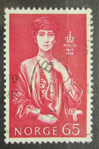 Poštová známka Nórsko 1969 Krá¾ovna Maud z Walesu Mi# 598