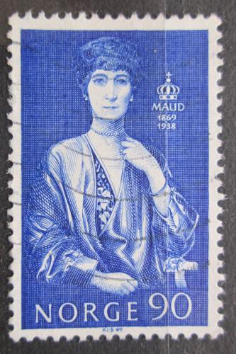Poštová známka Nórsko 1969 Krá¾ovna Maud z Walesu Mi# 599