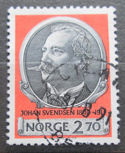 Poštová známka Nórsko 1990 Johan Svendsen, skladatel Mi# 1054