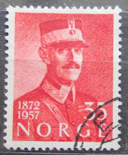Poštová známka Nórsko 1957 Krá¾ Haakon VII. Mi# 416
