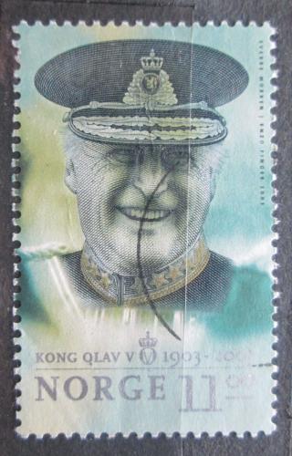 Poštová známka Nórsko 2003 Krá¾ Olaf V. Mi# 1473