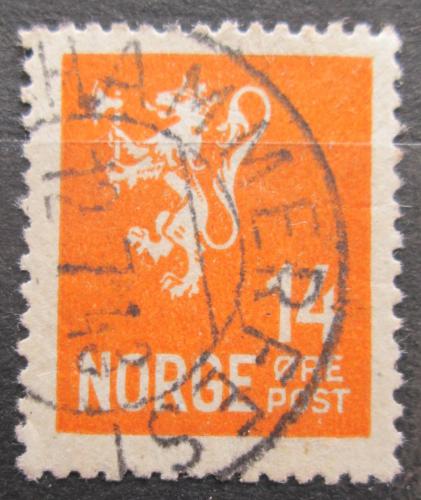 Poštová známka Nórsko 1929 Štátny znak Mi# 121 A