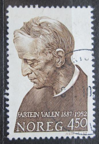 Poštová známka Nórsko 1987 Fartein Valen, skladatel Mi# 974