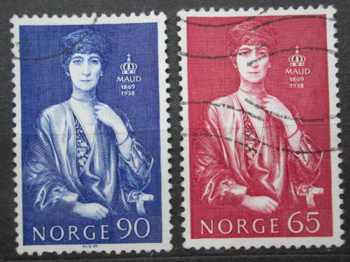 Poštové známky Nórsko 1969 Krá¾ovna Maud z Walesu Mi# 598-99