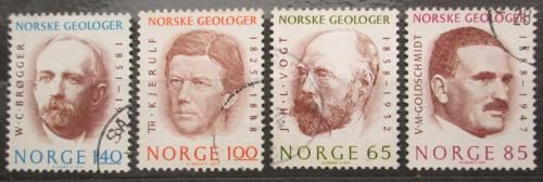 Poštové známky Nórsko 1974 Norští geologové Mi# 687-90