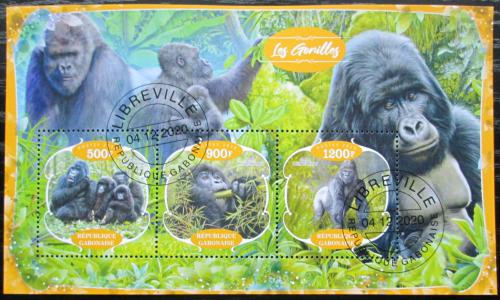 Poštové známky Gabon 2020 Gorily Mi# N/N