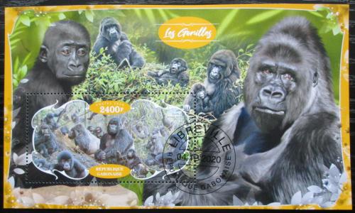 Poštová známka Gabon 2020 Gorily Mi# N/N