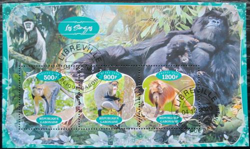 Poštové známky Gabon 2020 Opice Mi# N/N