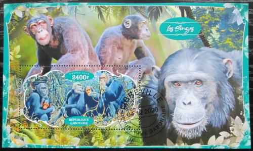 Poštová známka Gabon 2020 Opice Mi# N/N