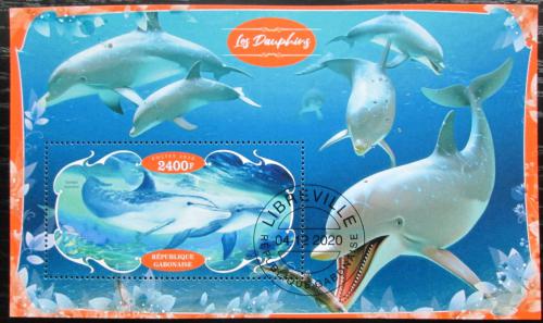 Poštová známka Gabon 2020 Delfíny Mi# N/N