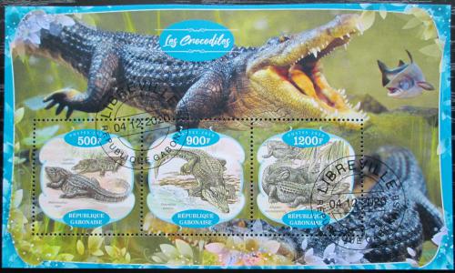 Poštové známky Gabon 2020 Krokodíly Mi# N/N