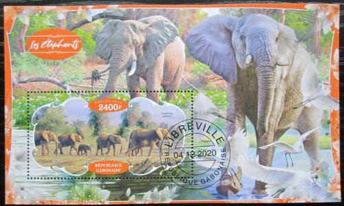 Poštová známka Gabon 2020 Slony Mi# N/N