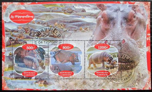 Poštové známky Gabon 2020 Hrochy Mi# N/N