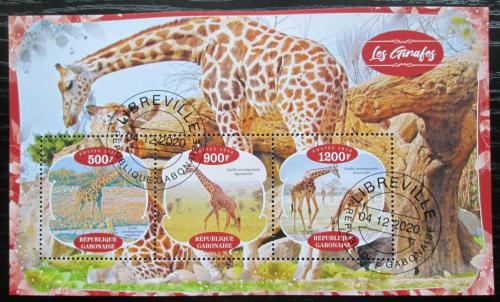 Poštové známky Gabon 2020 Žirafy Mi# N/N