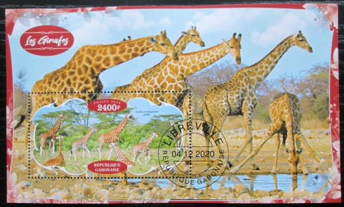 Poštová známka Gabon 2020 Žirafy Mi# N/N