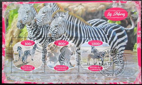 Poštové známky Gabon 2020 Zebry Mi# N/N