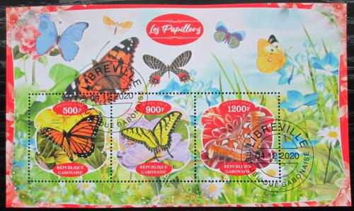 Poštové známky Gabon 2020 Motýle Mi# N/N