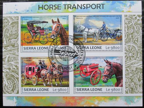 Poštové známky Sierra Leone 2017 Kone a dostavníky Mi# 8635-38 Kat 11€