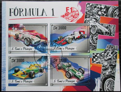Poštové známky Svätý Tomáš 2016 Formule 1 Mi# 6986-89 Kat 12€