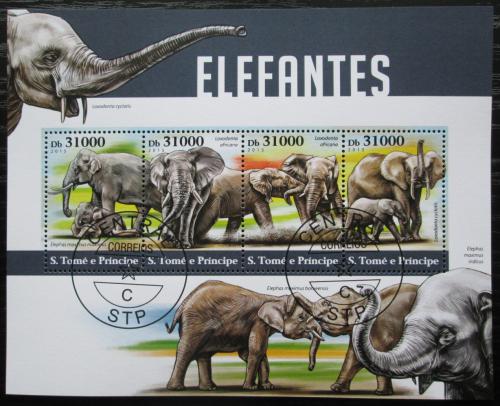 Poštové známky Svätý Tomáš 2015 Slony Mi# 6335-38 Kat 12€